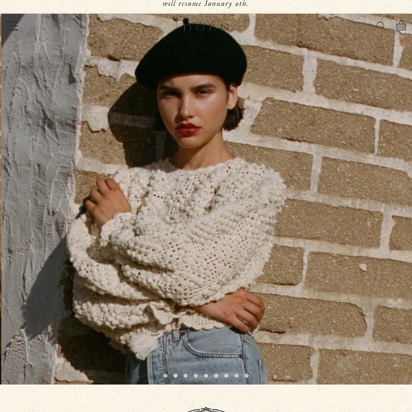 SOLD ❤️ NWOT Doen Heirloom Maddalena pullover sweater - XS-S - Picture 2 of 13